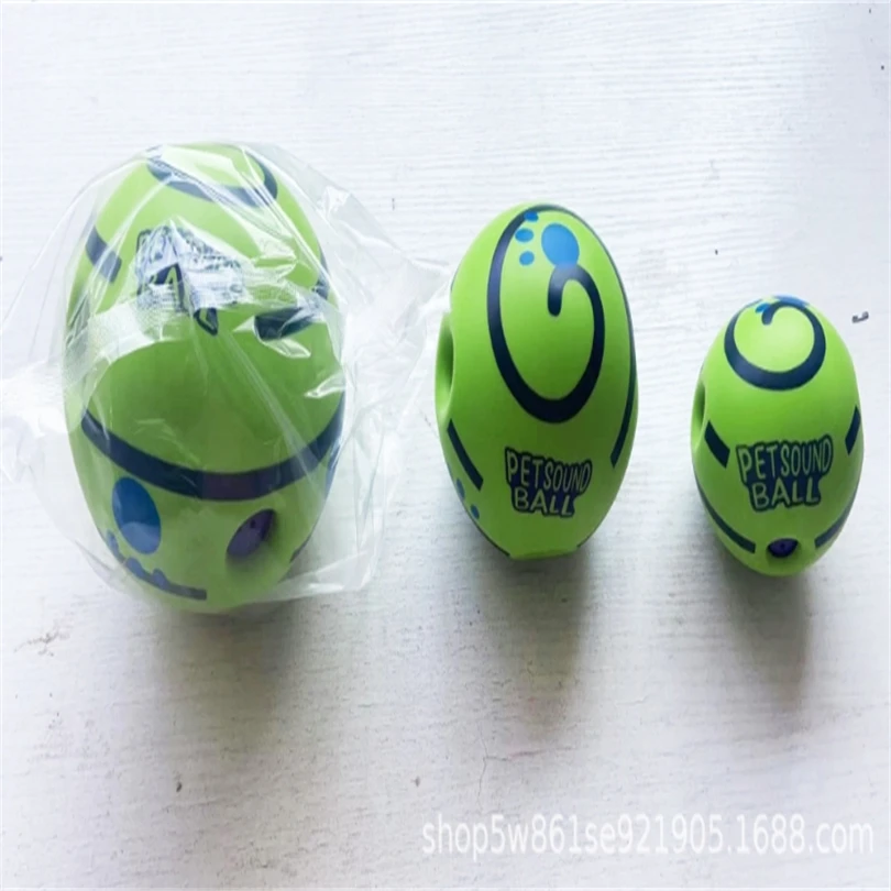Shake Make Fun Giggle Sound Training Teeth Cleaning Herding Balls Indoor Outdoor Safe Dog Gifts Chewing Wobble Dog Toys Bal
