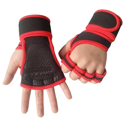 Fitness Neoprene Wrist Support Wraps Straps Gel Non Slip Gym Weight Lifting Gloves