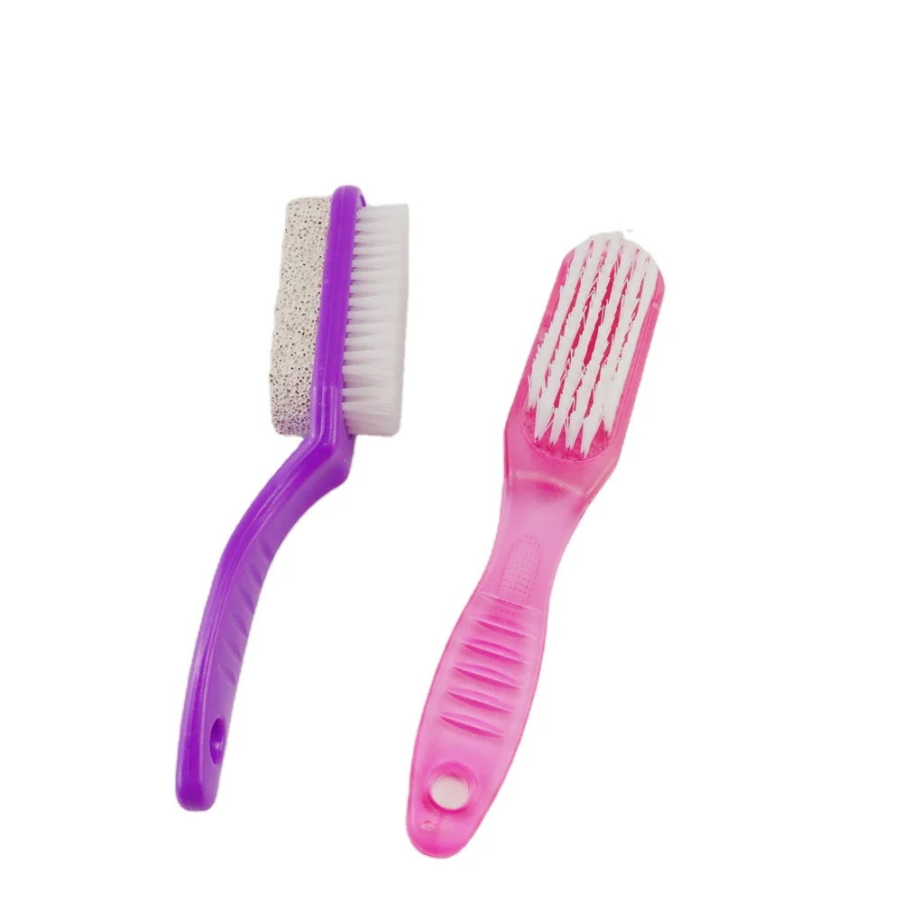 foot scrubber with pumice stone double side callus remover  pumice stone curve plastic foot file 2 in 1 foot file