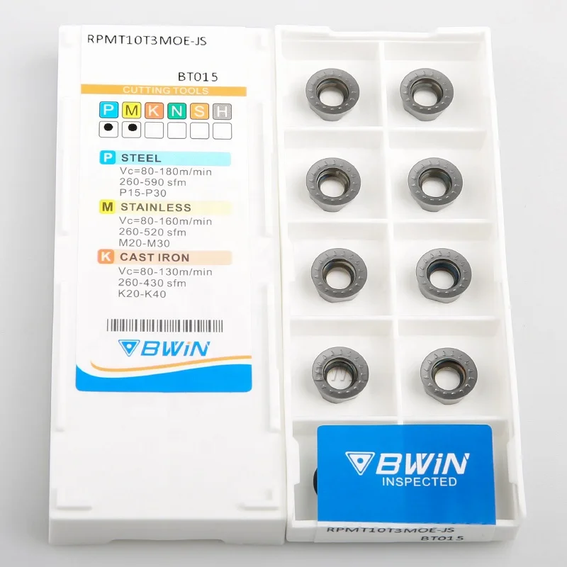 Milling Cutter Inserto Rpmt1204 Moe Cermet 1204Mo Turning Tool Holder Indexable Face Milling Insert Rpmt 1003 D 50 Rpmt 10 Yg 12