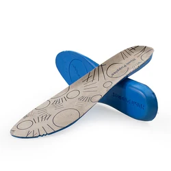 Custom printed logo high resilience shoe insole with mesh fabric