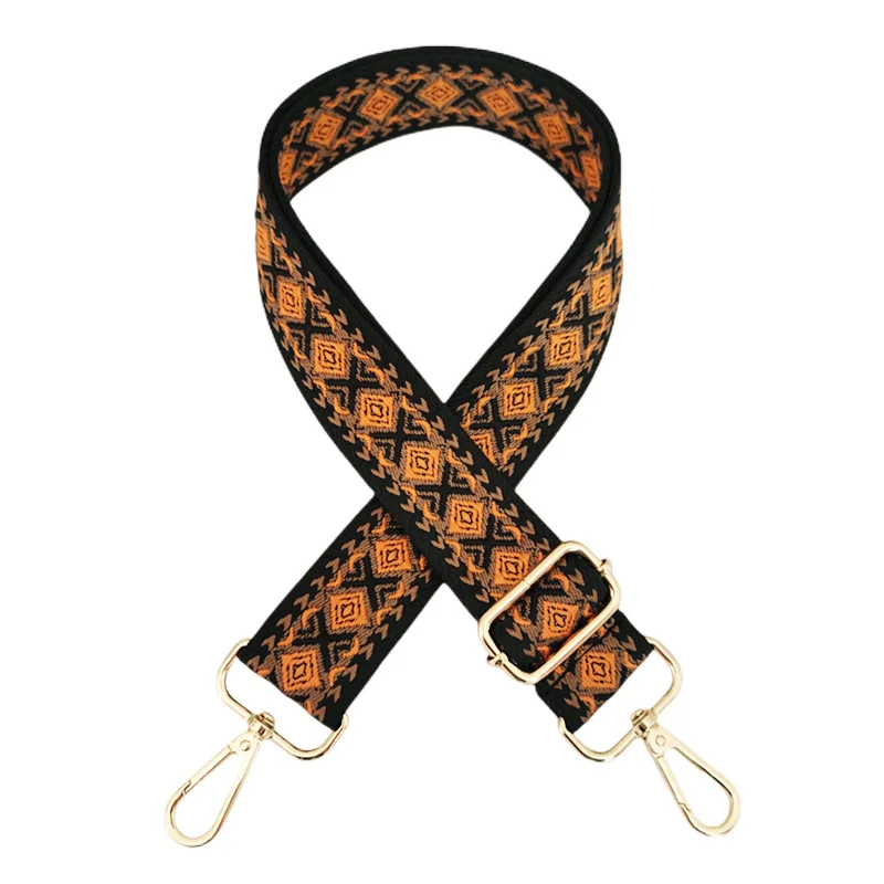 2024 Support mixed wholesale Check Jacquard Ethnic Style Shoulder Bag Strap Crossbody Strap Accessories Adjustable Strap