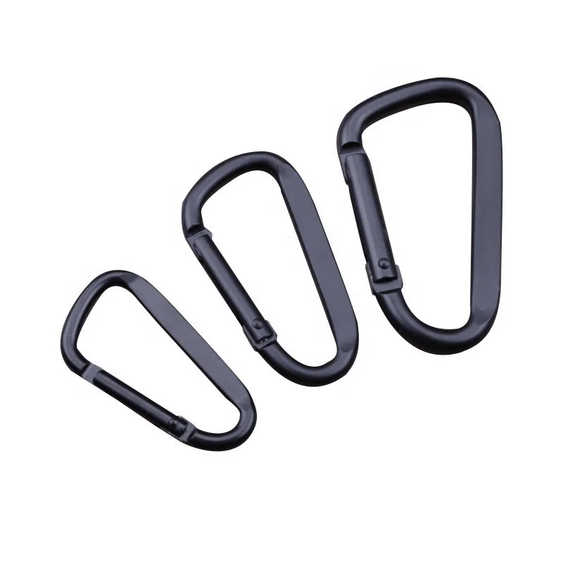 Wholesale Hiking Fishing Camping D Ring Carabiner Clasp Hanging Aluminum Alloy Custom Molle Carabiner Clip Hook Climbing Buckle