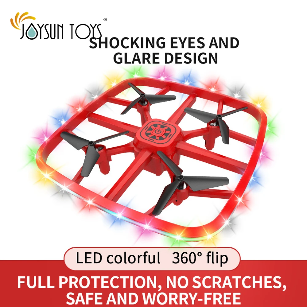 Mini Drone for Kids LED Night Lights One Key Take Off Landing RC Remote Control Small Flying Toys Drones for Beginners Boy