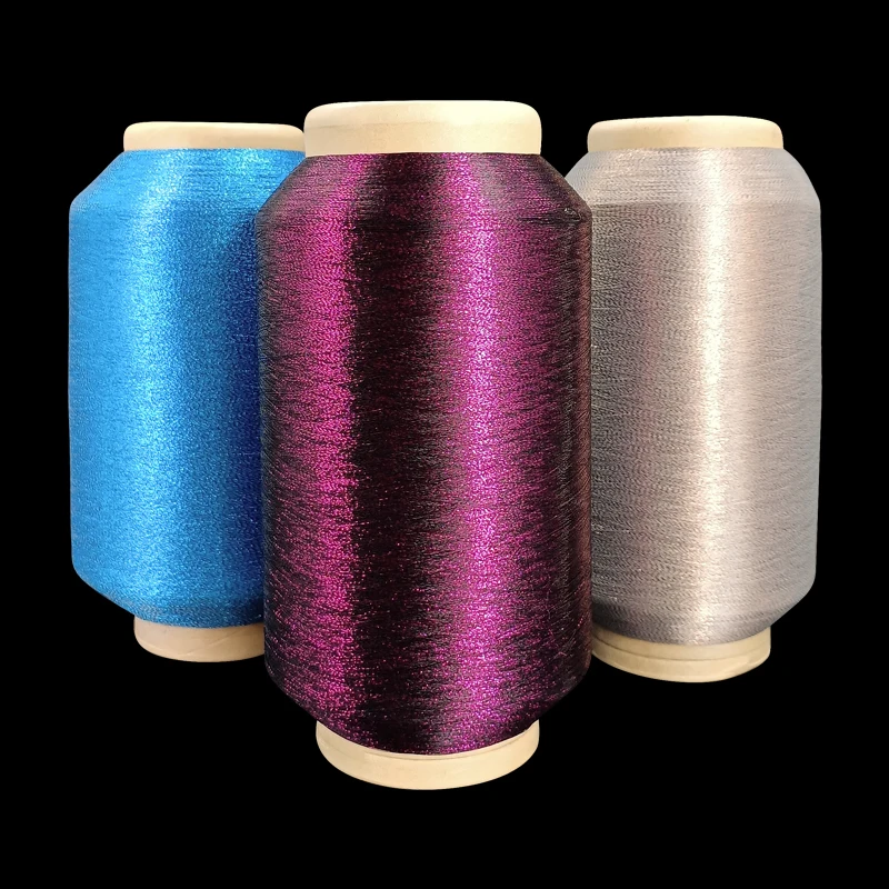 75D MH Type Metallic Yarn for lace MX Type Metallic Yarn Metallic Thread For Weaving