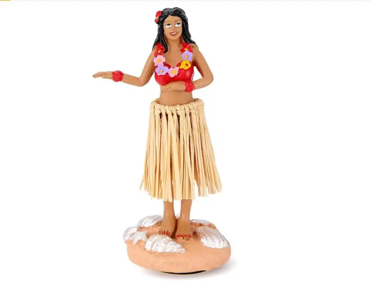 Hula Girl Dashboard Bobbleheads for Driver Dashboard Decorations Collection Figurines Gifts for Home Decoration Mini Size Doll