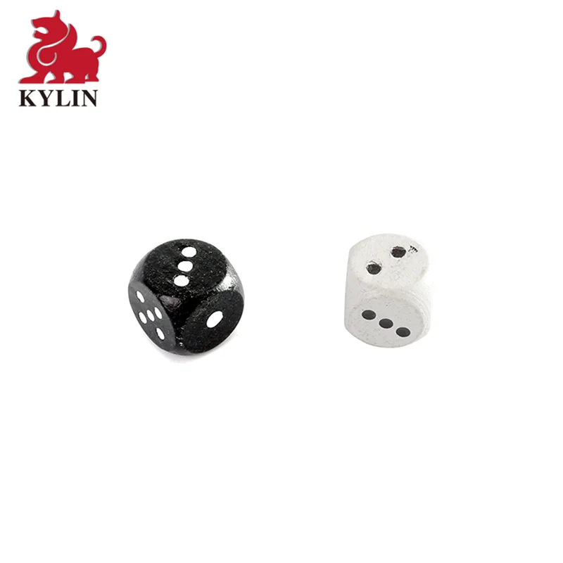 Custom wooden Yard Dice Set - Includes Six 3.5-Inch Dice and Bag