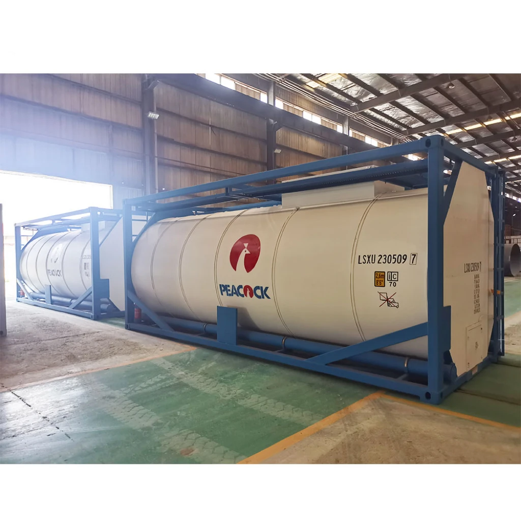 17.5 CBM 20 ft chemical tank container transport hydrochloric acid with ASME standard