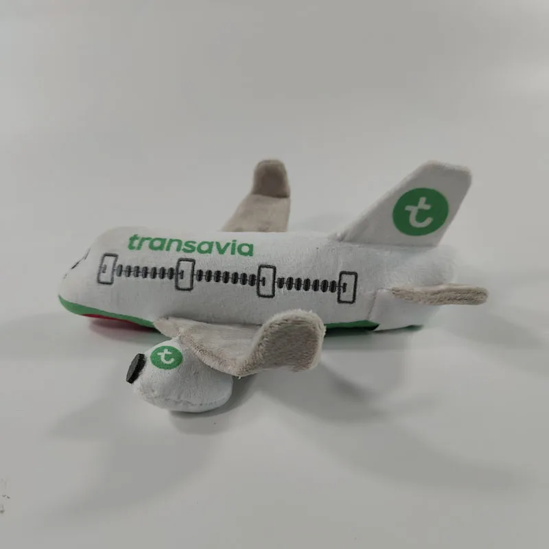 Custom sublimation embroidered stuffed soft kids toy airplane plush vehicles models airplane toys for Children