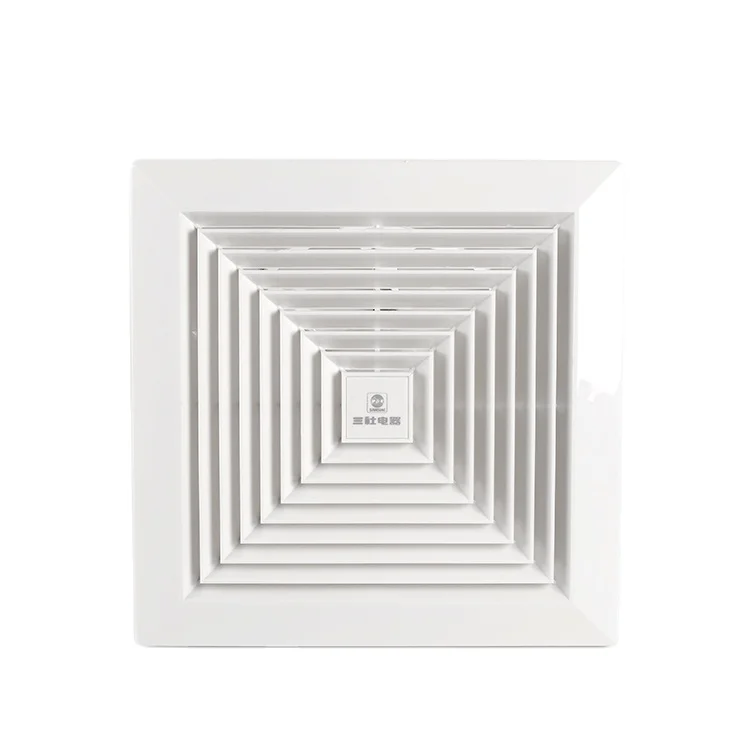 High quality household plastic grill portable ceiling tubular silent exhaust fan