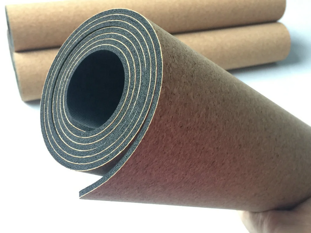 
Wholesale Non-slip Cork Sweat Absort Exercise High Density Thin 5mm Yoga Mat 
