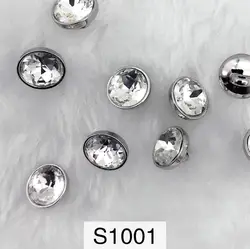 11.3mm Diamond shape rhinestone buttons with  setting for garments