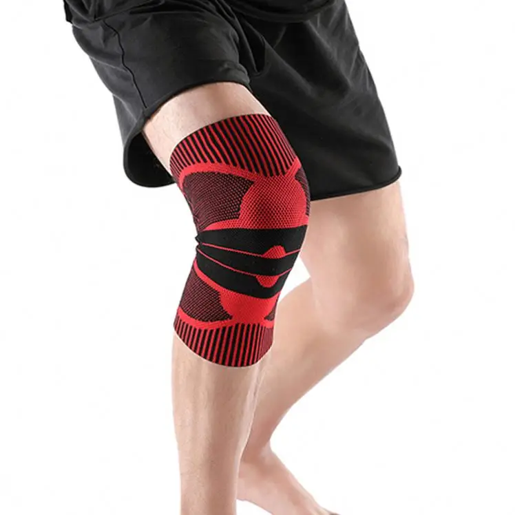 High Quality Compute Flat Knitting Machine Made Knee Sleeves Anti-collision Compression Knee Brace