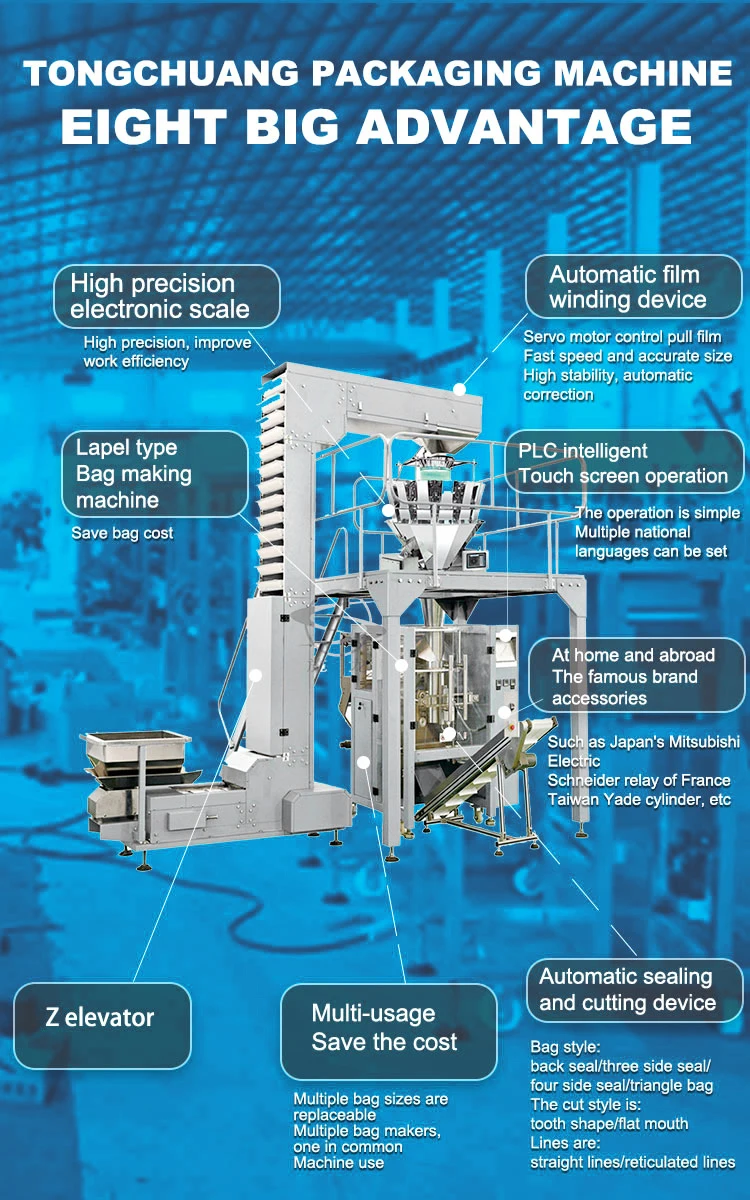Fully Automatic Frozen Dumpling/Fish Ball/Chicken Packing Machine