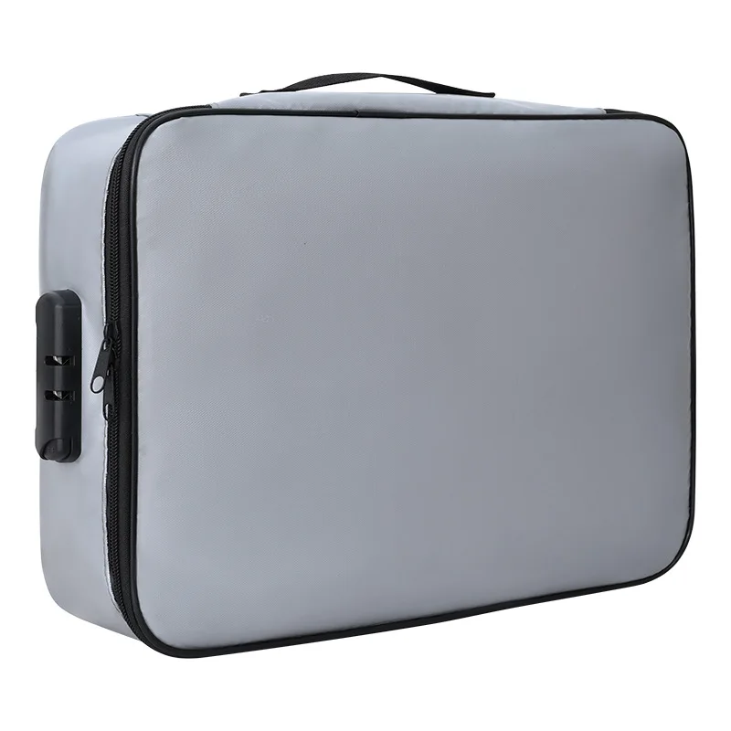 Hotsell High Quality Grey Black Travel Document Organizer Case For Certificates Cables Make Up
