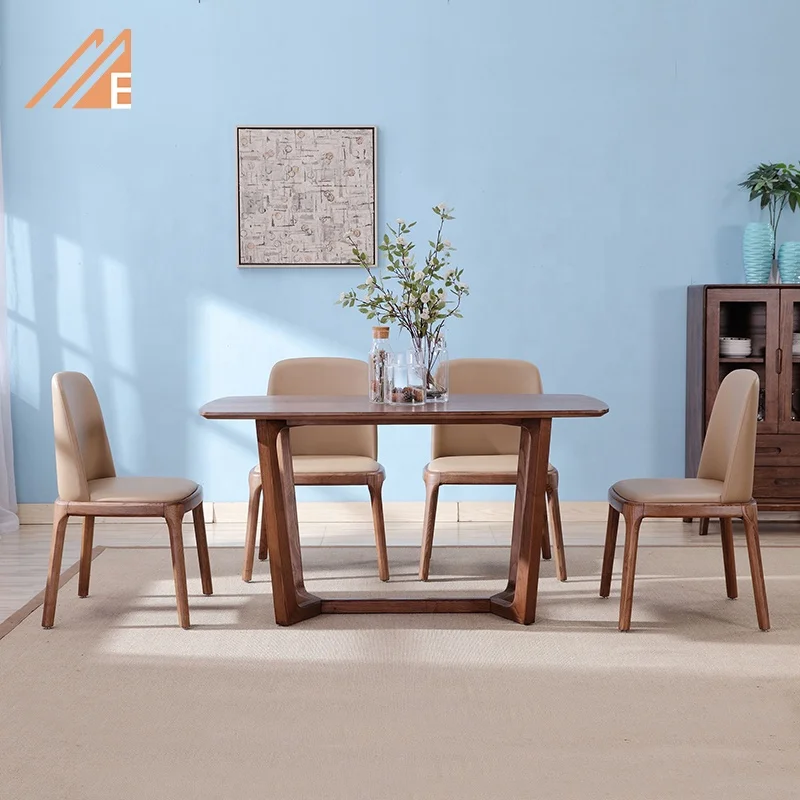 Modern Wooden Dining Room Furniture Restaurant Dinette And Hotel Table And Chair Set