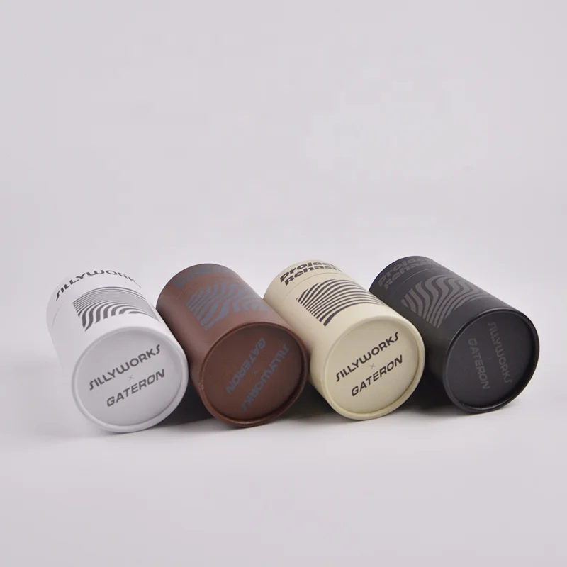 Hot sale recyclable glass jar box paper tube candle cylinder cardboard box strong packaging tube