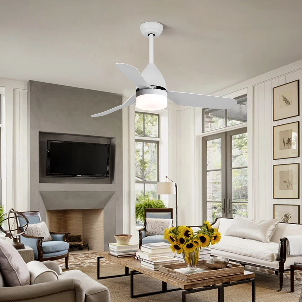 Energy Saving Decor Home Hotel Office Remote Control Ceiling Fan With LED Light