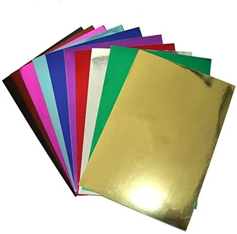 Wholesale print Embossed Aluminum foil paper custom size metallic wrapping paper