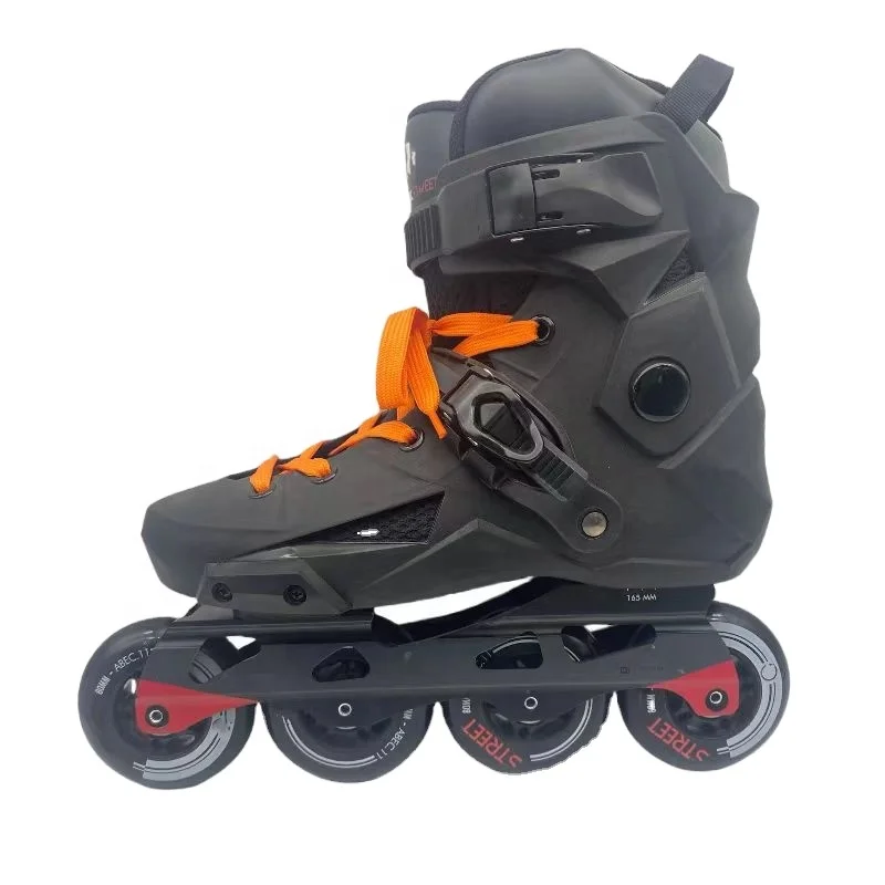 Custom 80mm slalom professional speed 4 wheels inline roller hockey skate for adult man woman