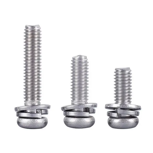 GB9074.8 galvanized flat spring washer combination cross screw