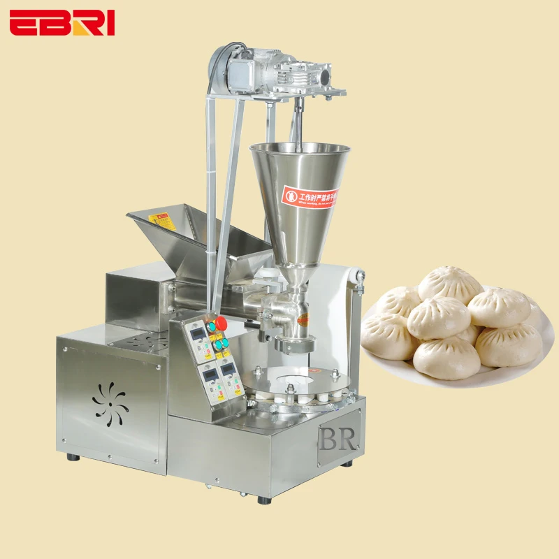 Samosa Roll Round Steam Stuff Chinese Bao Bun Fully Automatic Make Semi Frozen Momo Machine for Home Business