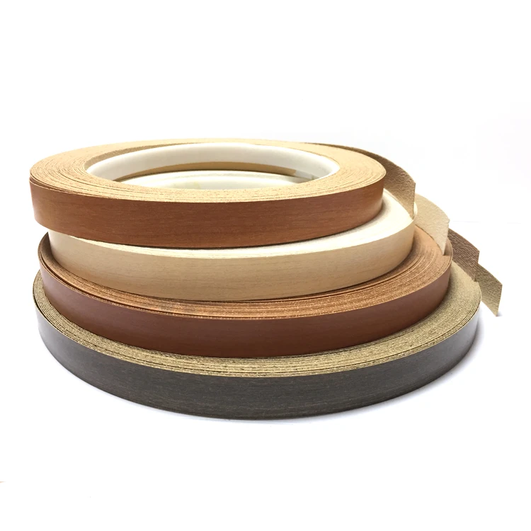 Decorative Wood Grain And Colored Laminate Self Adhesive Melamine Paper Edge Banding Tape