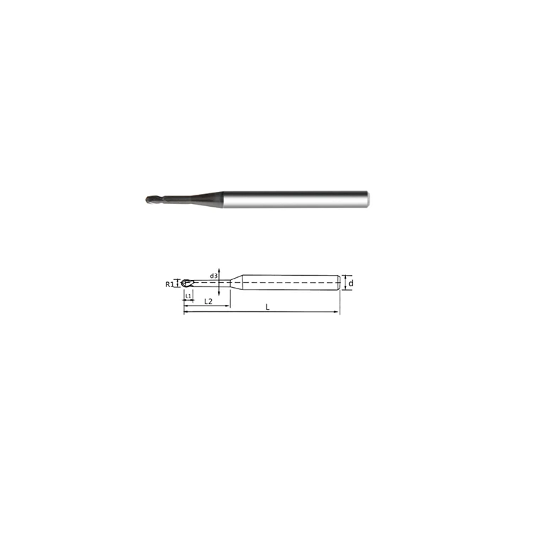 Solid carbide long neck flat end milling cutter arc milling cutter CNC special end milling cutter for deep groove machining