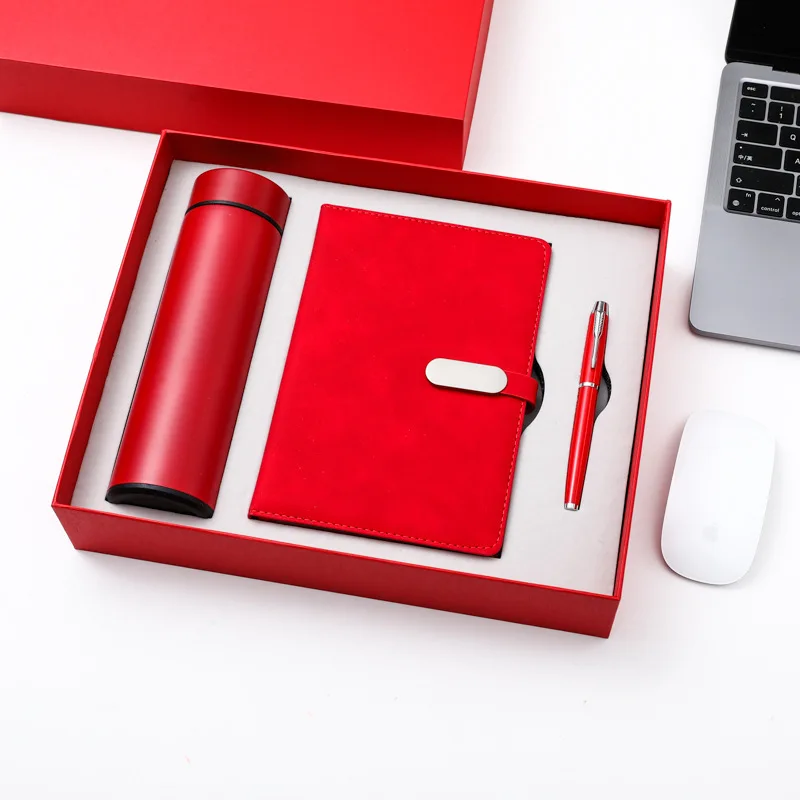 Factory Directly Sale Good Quality Custom Logo Gift Box Set Notebook Set with Pen