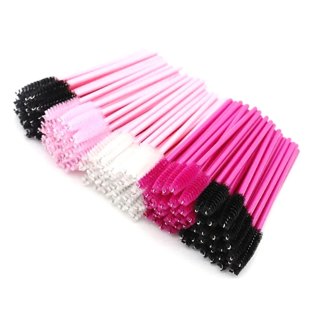 Custom Glitter Diamond Disposable Factory Rhinestone Brush Eyebrow Eye Shadow Eyelash Mascara Wand