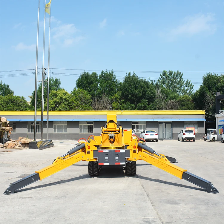 Indoor Use Mobile Spider Crane Crawler 3 Ton Hydraulic Spider Crane 360 Degree Construction Track 5 Ton Spider Crane
