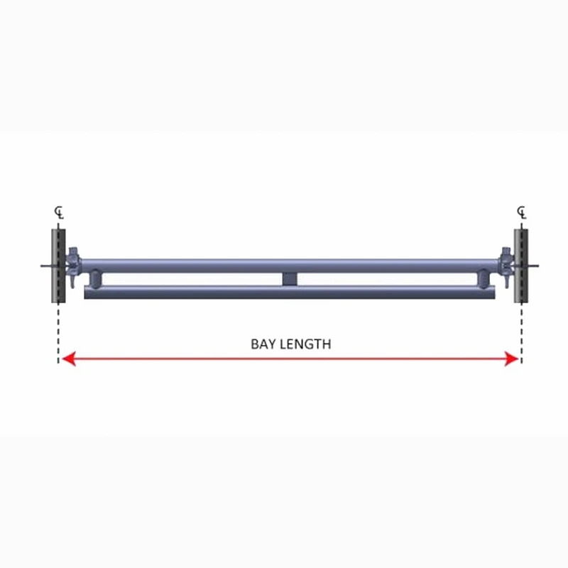 Construction Materials Hot Dipped Galvanized Ring Lock Scaffolding Double Ledgers for Building Construction