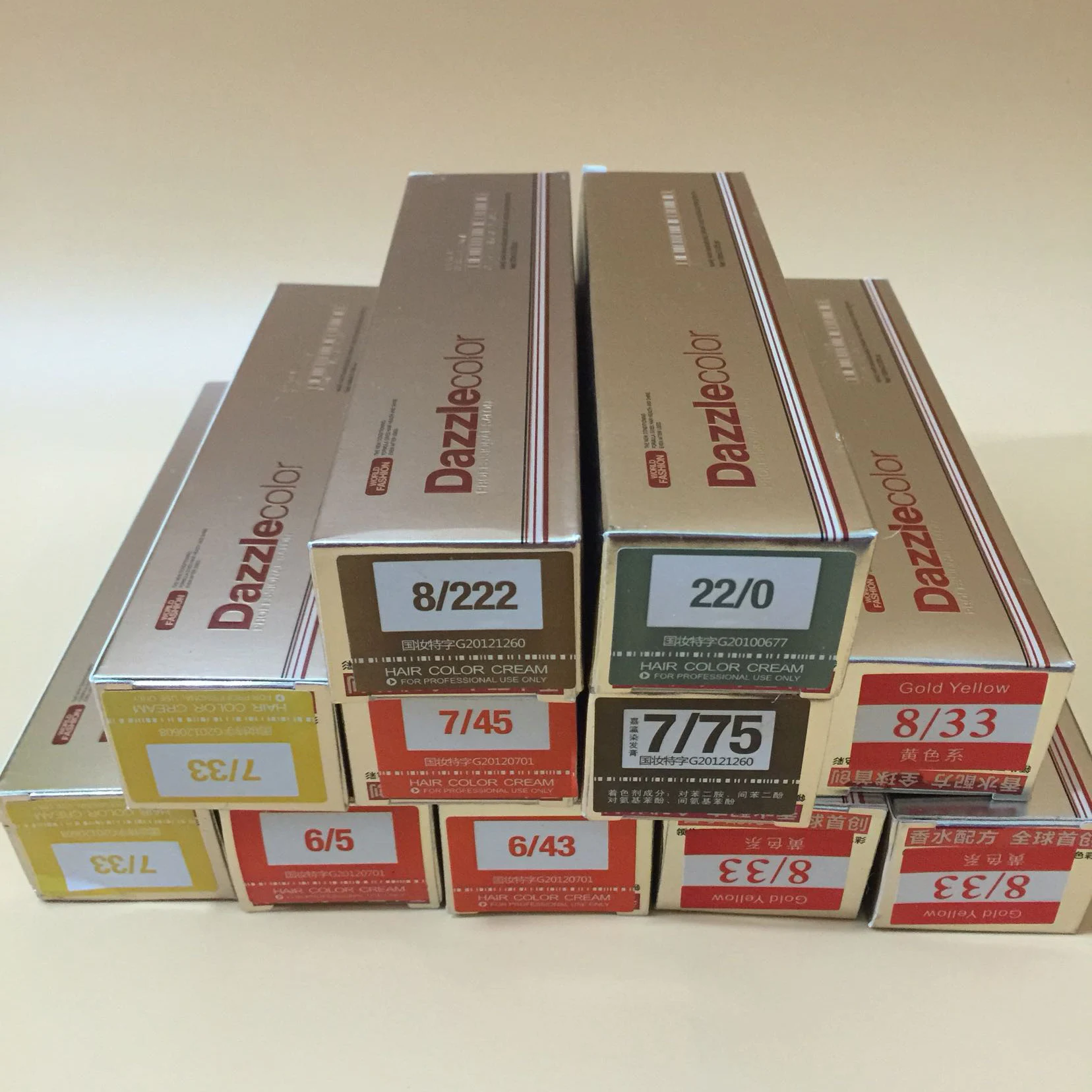 Private Label Brand Cream of Organic Exotic Shine Color with Argan Oil Light Camel Brown Hair Dye Shampoo