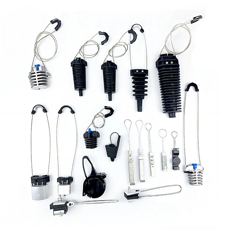 ADSS Cable Anchoring Clamp Dead End Strain Clamp / Plastic Aluminum Tension Flat Clamp Use for ADSS Cable PA1500 PA2000