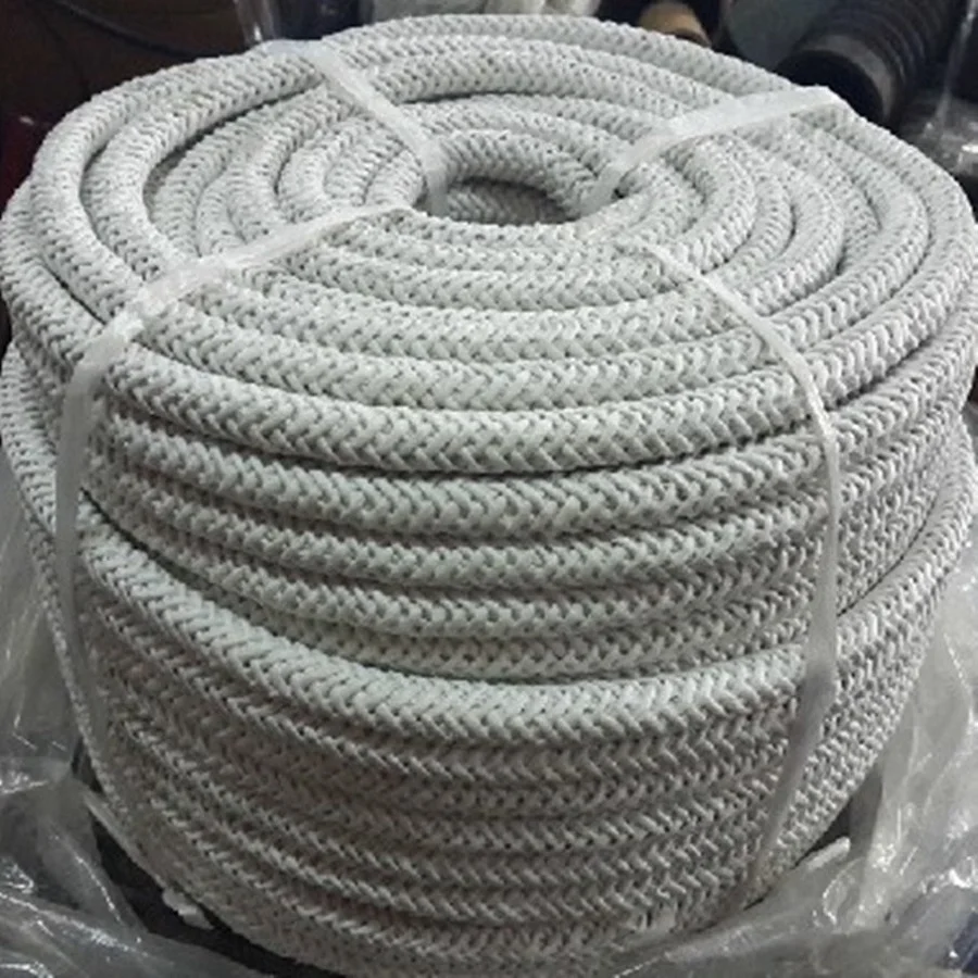 Проволока из нержавеющей стали армированная без пыли керамическая Стекловолоконная асбестовая круглая или квадратная веревка