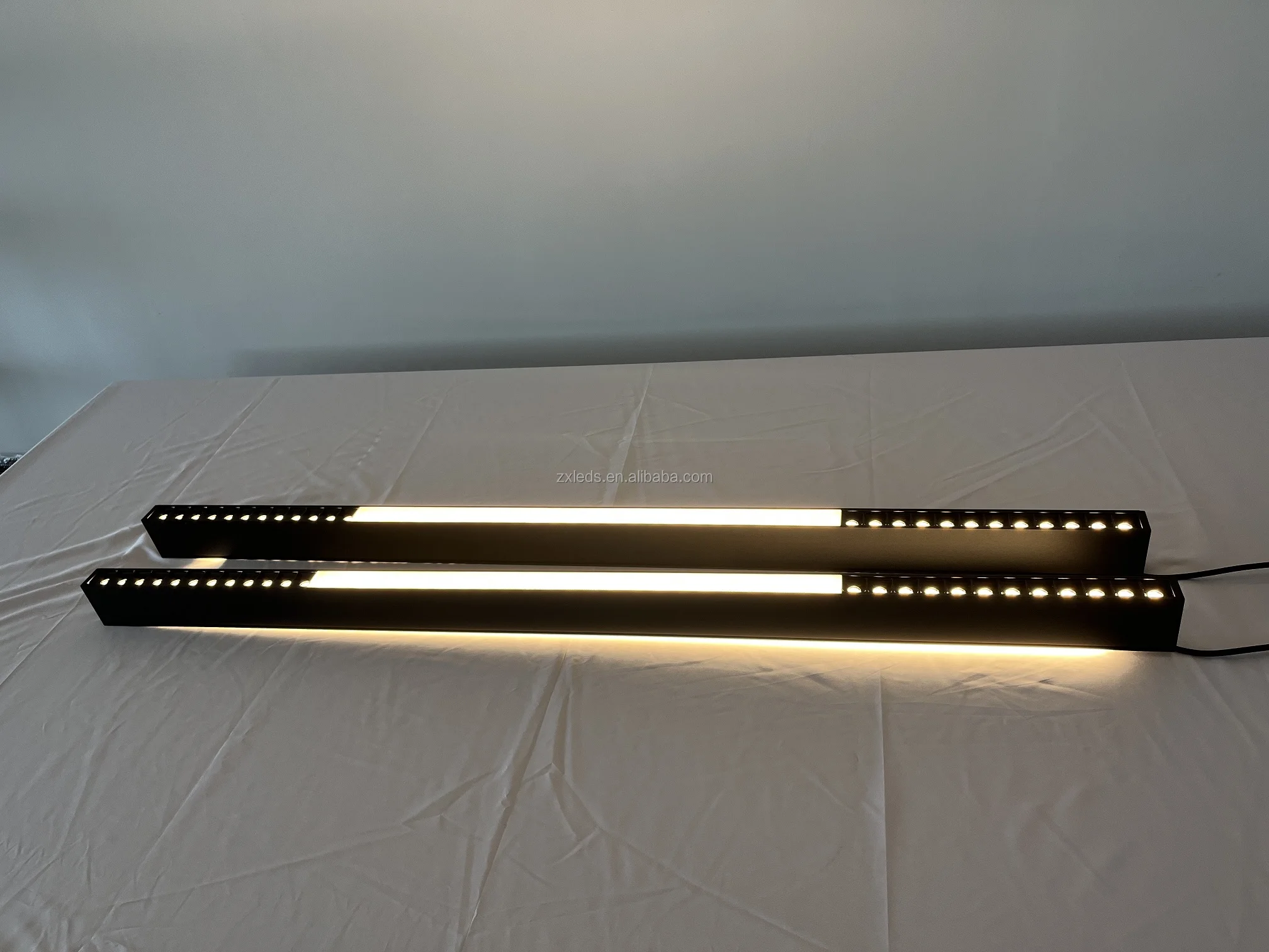 Современная 4-футовая офисная светодиодная линейная осветительная арматура бесшовная соединяемая алюминиевая лампа корпус Dali 0-10 В с регулируемой яркостью подвесная DIY Ce