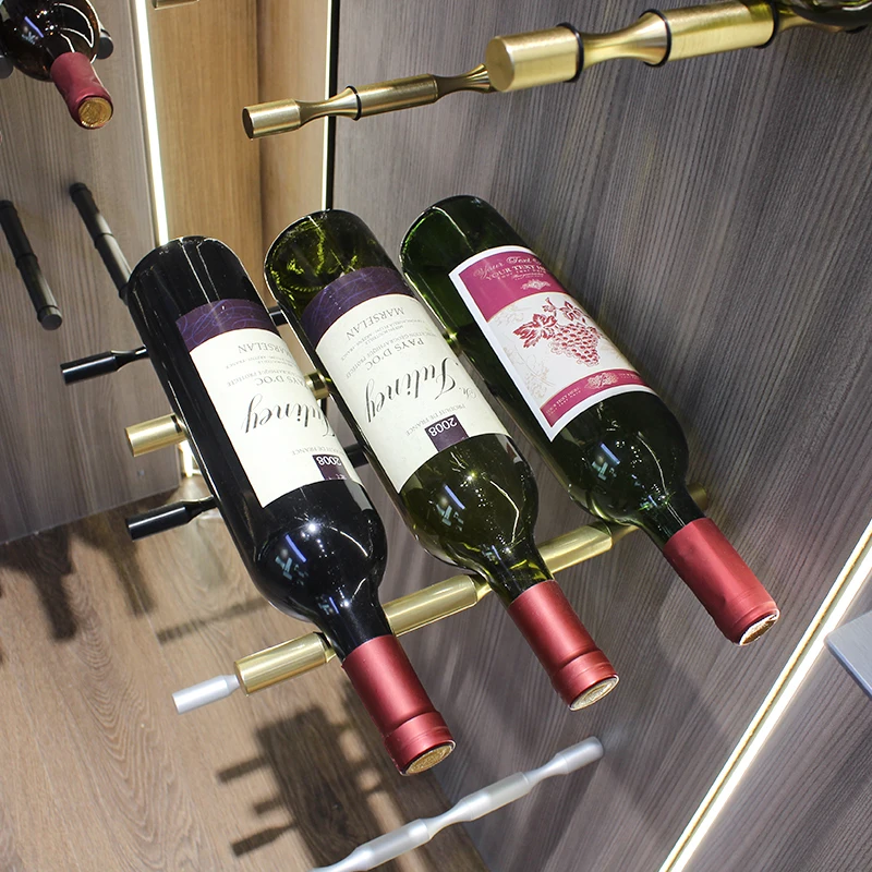 Wall Mounted Wine Bottle Rack Aluminum Alloy Wine Pin