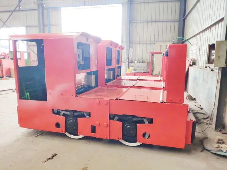 Mining Track Conveying Electric Locomotive Variable Frequency Speed Control Underground Shunting Locomotive