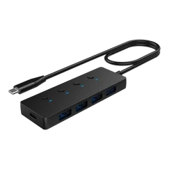 Individually controlled switch 4 in 1 usb 3.0 hub 4-port usb 3.0 hub 5gbps portable compact usb c hub for macbook anker