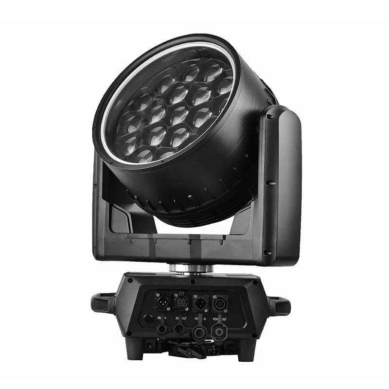 Hot Selling 19PCS 40W RGBW 4IN1 High Brightness Zoom Wash Moving Head Stage Lights Waterproof Outdoor IP65 Single Point Effect