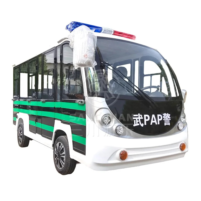 Персонализированный Электрический туристический автомобиль полицейский тематический автомобиль с закрытым автобусом для наружной игровой площадки