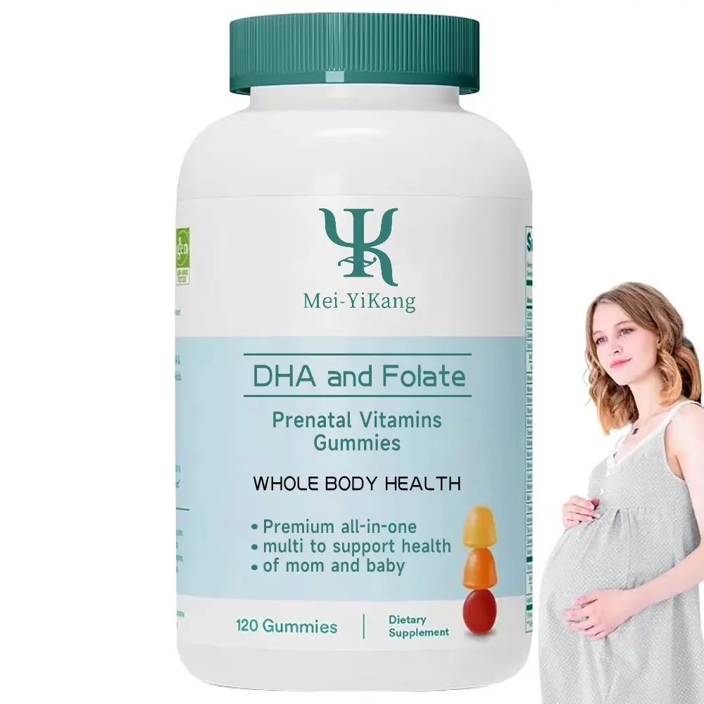 Custom DHA and Folate prenatal Vitamins Gummies whole body health for mom and baby gummy candy