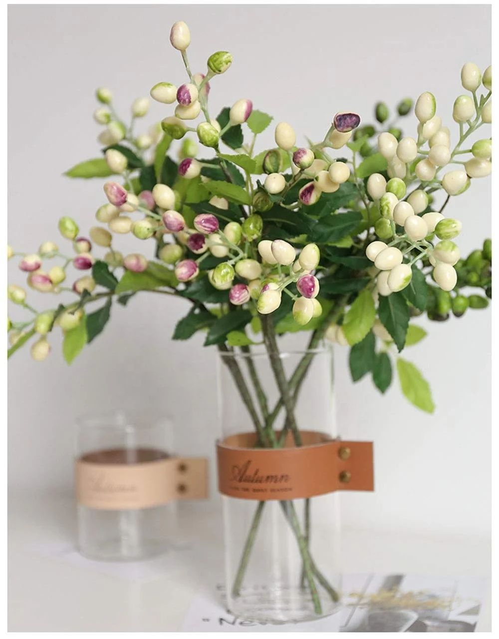 Olive fruit berry bean branch Christmas artificial flower manufacturer home decoration flower wall plant wall flower