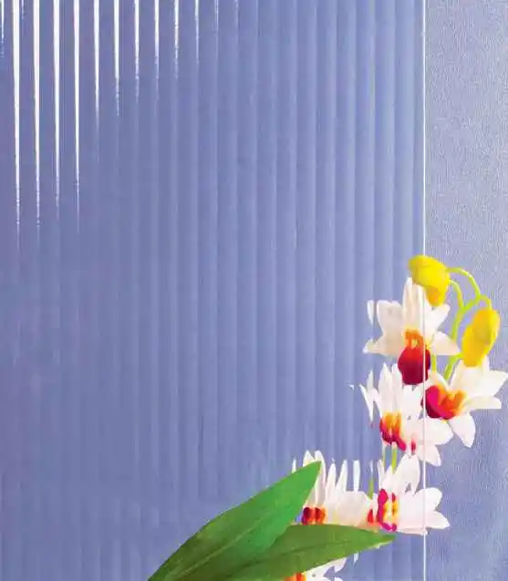 4mm 5mm 6mm moru patterned glass panel decorative transparent textured tempered glass