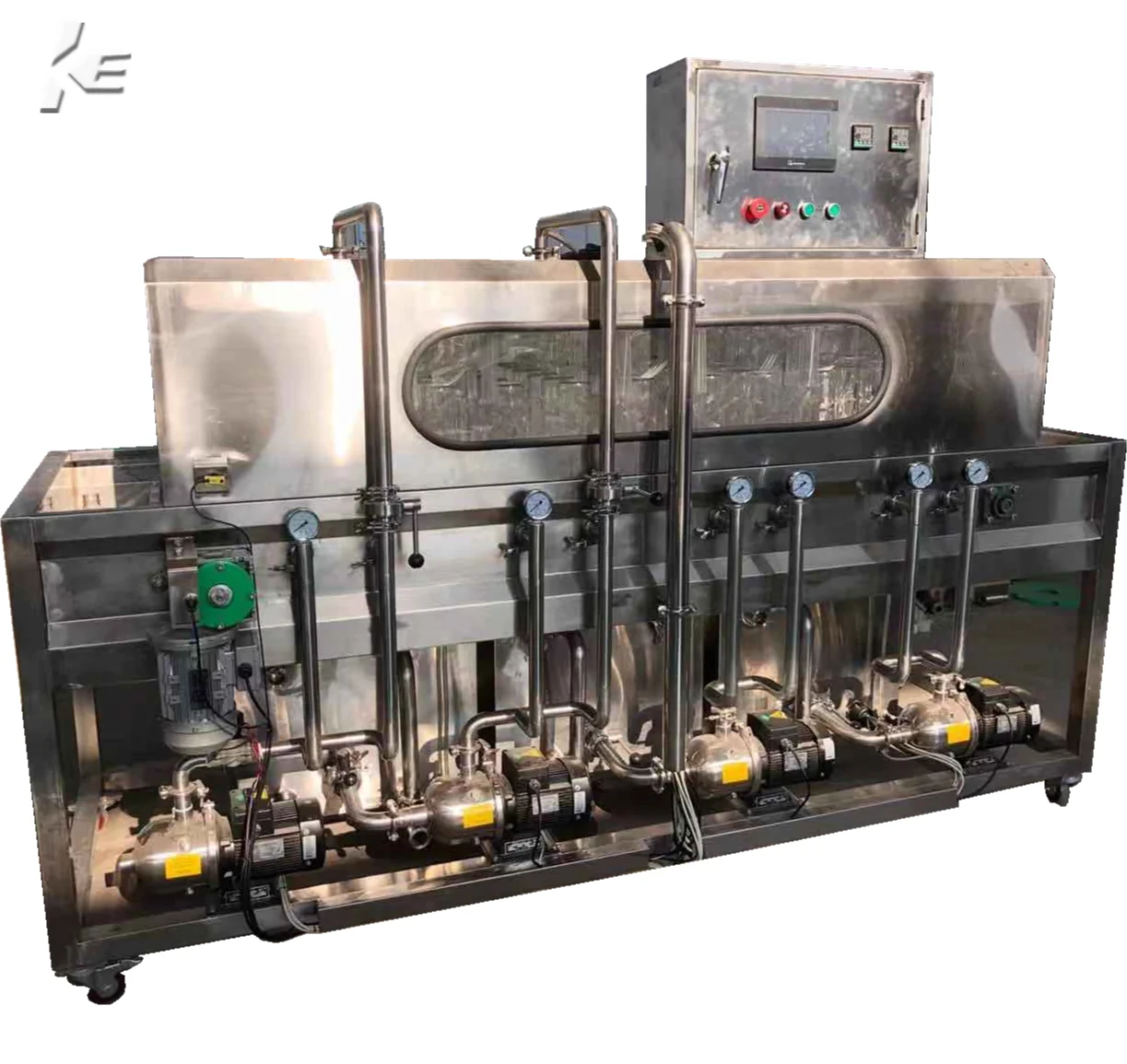 
Semi-automatic glass bottle disinfecting washing machine 