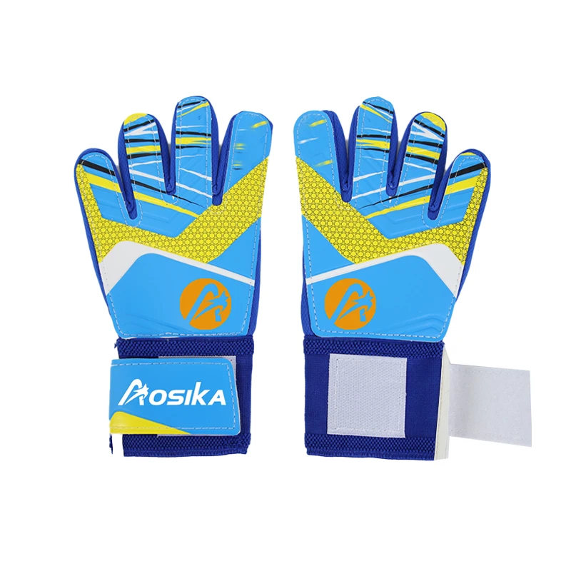 Custom Logo Durable Super Grip Wear Resistant Finger Protection Soccer Goalkeeper Gloves