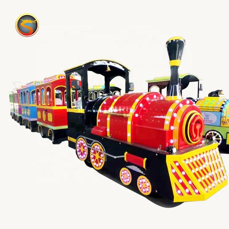 new product factory price kids adult amusement electric tourist train ride