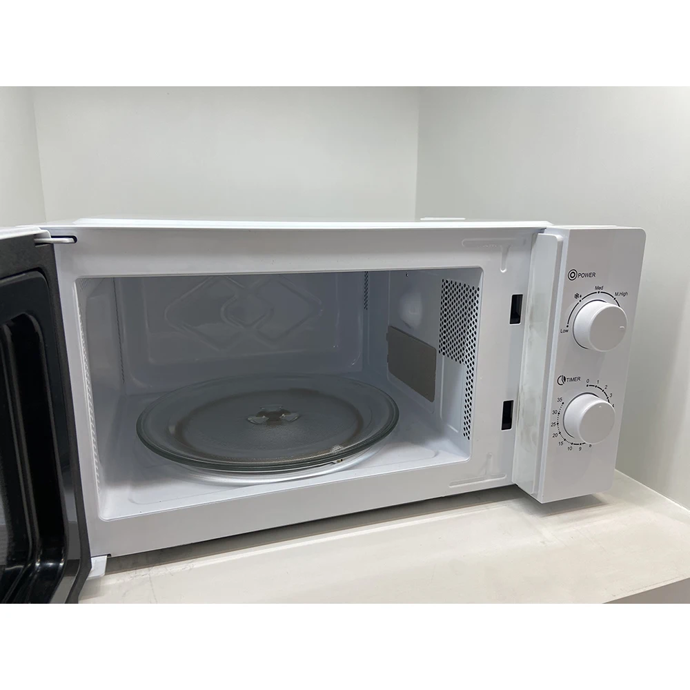 20 л белая полностью большая стеклянная дверь микроволновые уровни мощности цифровая микроволновая печь с хромированной ручкой