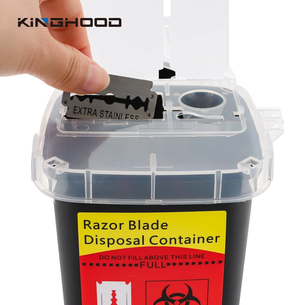 Контейнер-диспенсер для лезвий, контейнер для утилизации лезвий, контейнер для резака, коробка для хранения лезвий для парикмахерской, салона, дома, США