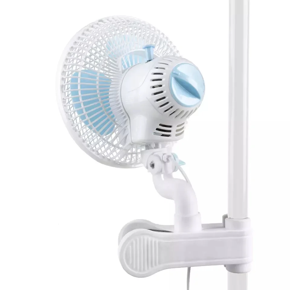 6 Inch Clip Fan  Mini Oscillating Grip Clip Fan For Grow Room Indoor Greenhouse